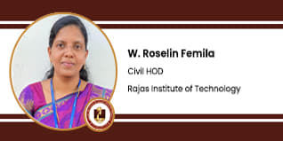 Rajas Institute of Technology, Nagercoil, Kanyakumari, Civil HOD: W. Roselin Femila Interview